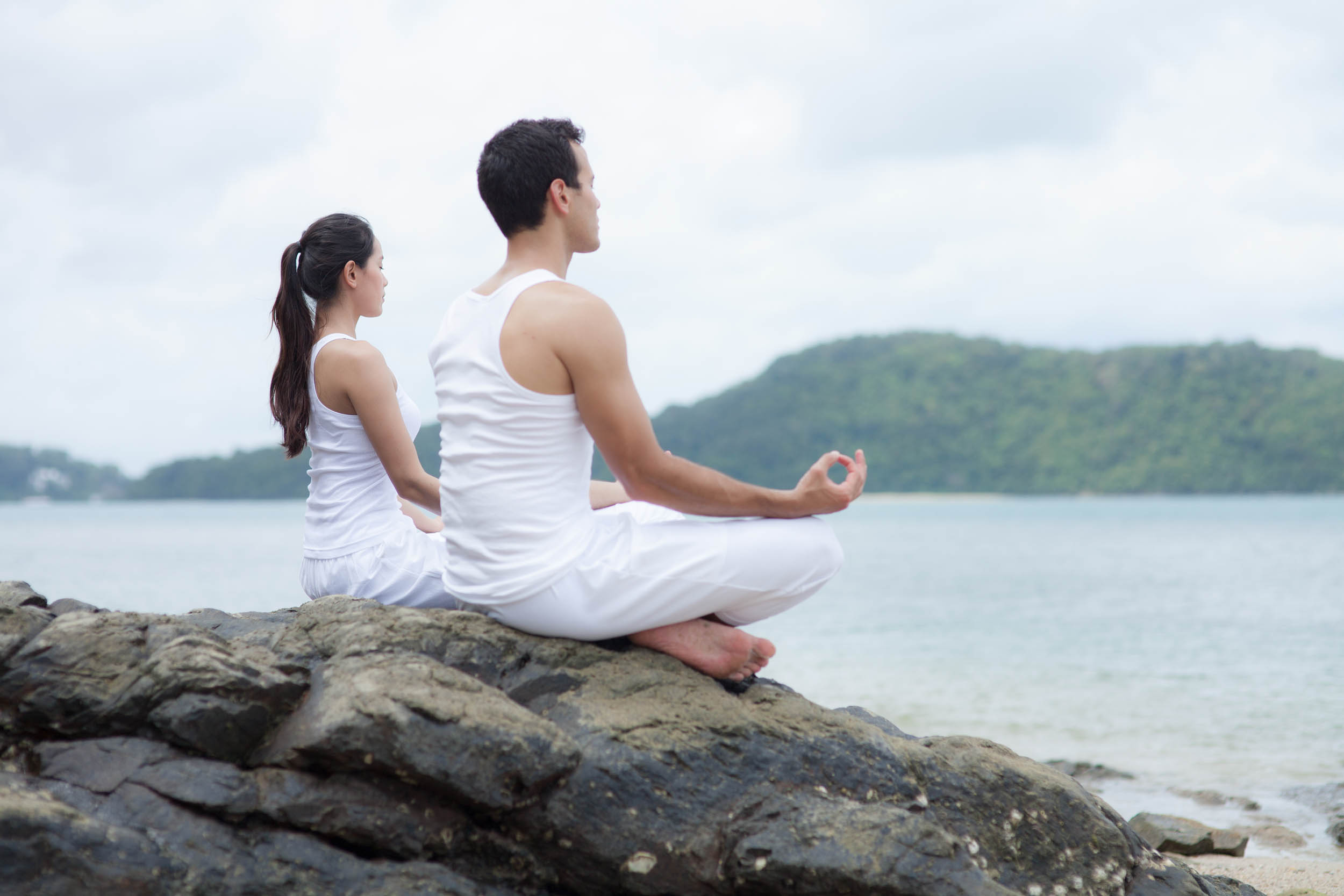 Amatara Wellness Resort Couple Meditation Hip And Healthy