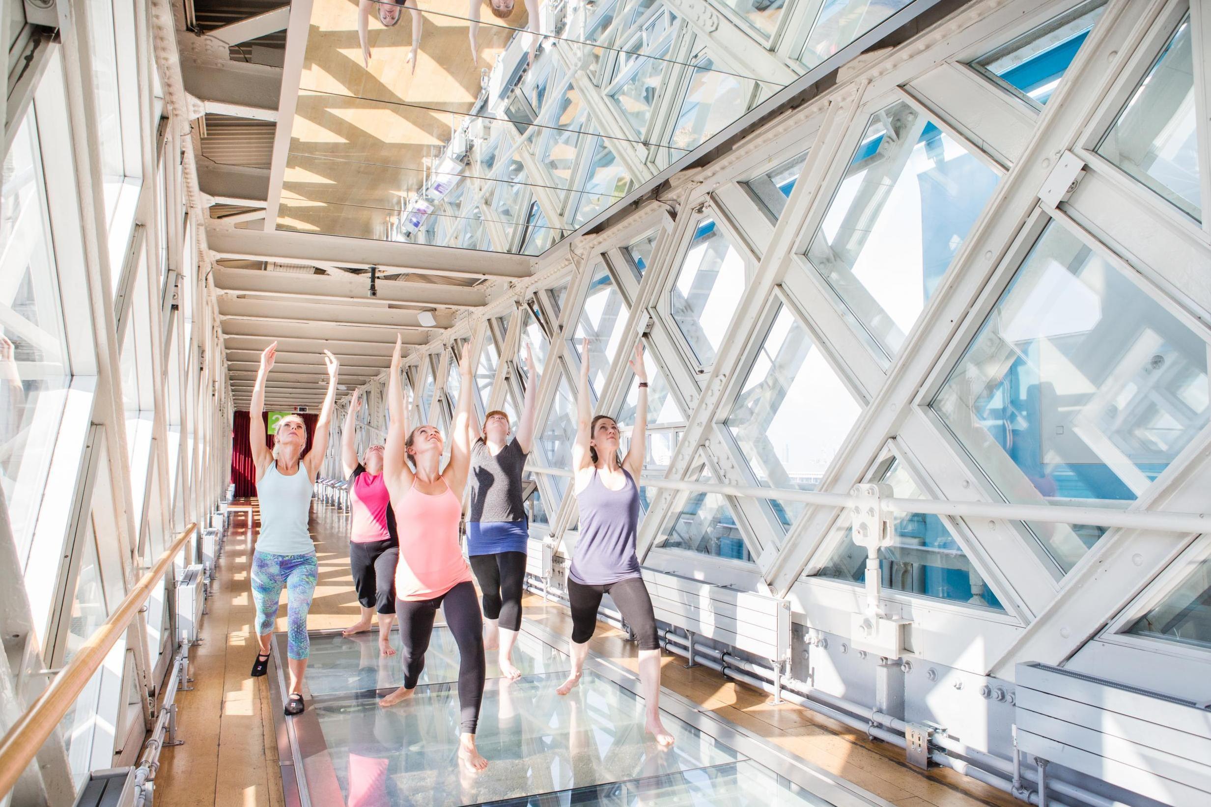 yoga tower bridge