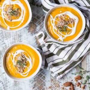 Roasted Butternut Squash And Apple Soup