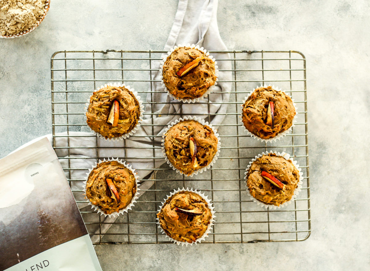 Toffee Apple Protein Muffins