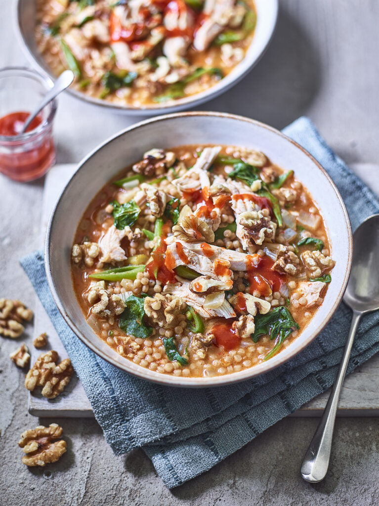 Couscous & Chicken Harissa Broth