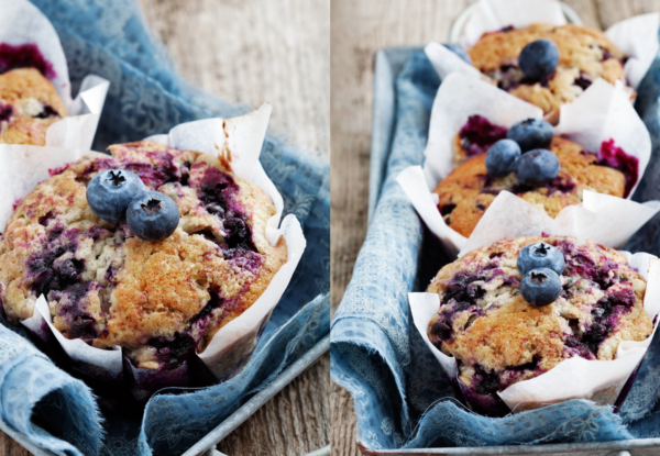 Glow-Getting Vegan Blueberry Breakfast Muffin